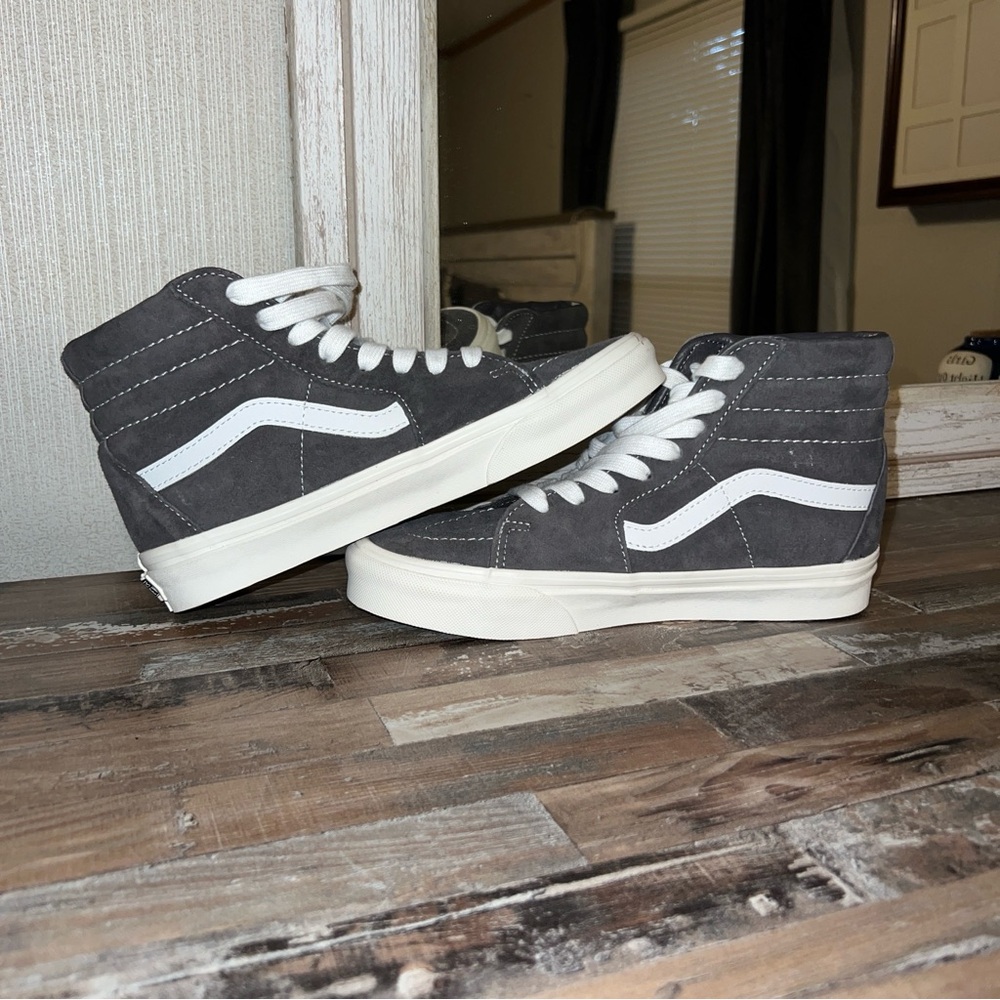 Gray Platform Vans - image 2